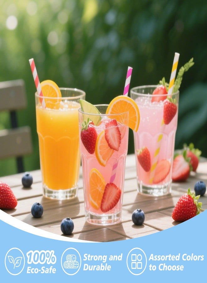 بيشيدا مجموعة بيشيدا من 200 قطعة من قشات الشرب الورقية الملونة والمخططة، قشات قابلة للتحلل الحيوي، مثالية للكوكتيلات، والمشروبات المخفوقة، وحفلات توديع العزوبية، وديكورات الحفلات، ولوازم الحفلات. - Image 3